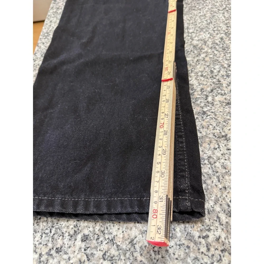 Levi's 550 Relaxed Fit Mens fits 36x31 Black Straight Leg Denim Jeans